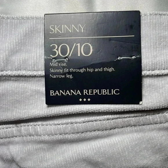 Banana Republic silver skinny cords sz 10 - Picture 6 of 10